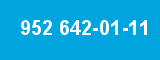 952 642-01-11 952 642-01-11